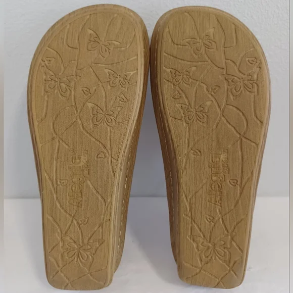 Alegria Women's Vanessa thong  Sandals silver Gold  size 37.  VAN-261 - Picture 5 of 11